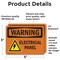 Signmission Electrical Panel With Symbol OSHA Warning Sign, Vinyl Decal, 5in W x 3.5in L, 2PK OS-2PACK-WS-D-35-L-12096 - alternate 4